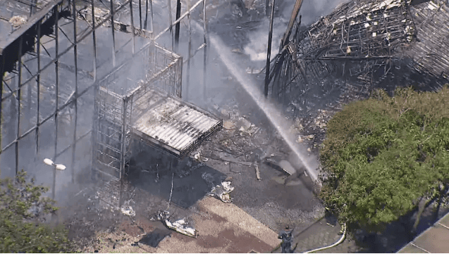 Incêndio atinge estúdios da Rede Globo