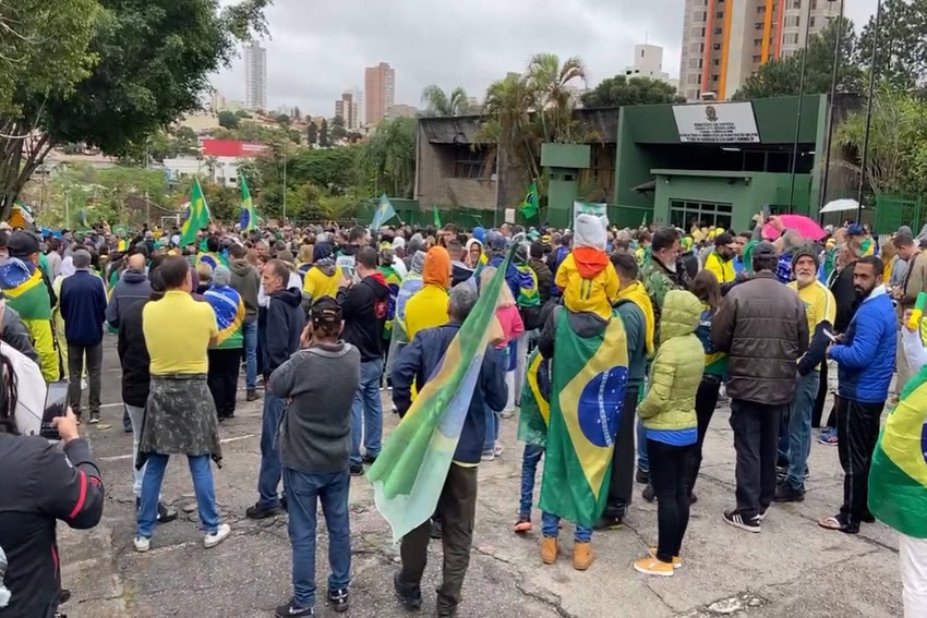 manifestação em Santo André
