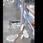 pedras soltas em viaduto