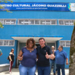 prefeito Orlando Morando e secretária da Cultura
