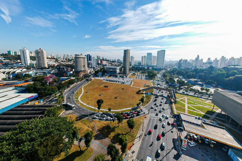 Paço municipal de São Bernardo - vista aérea