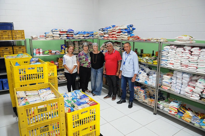 alimentos arrecadados em Diadema