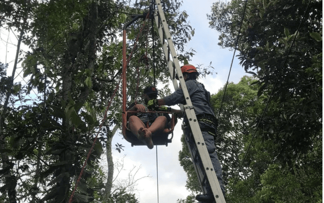 resgate no teleférico