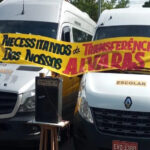 protesto de vans escolares