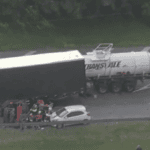 acidente no rodoanel com 5 veículos