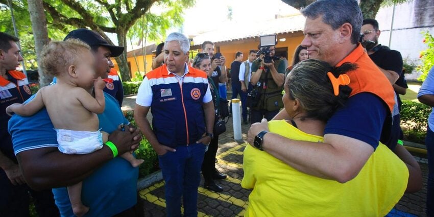 Tarcísio no litoral norte