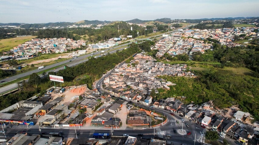 vista aérea do Poney Club
