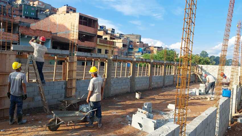 Obras da praça da Cidadania