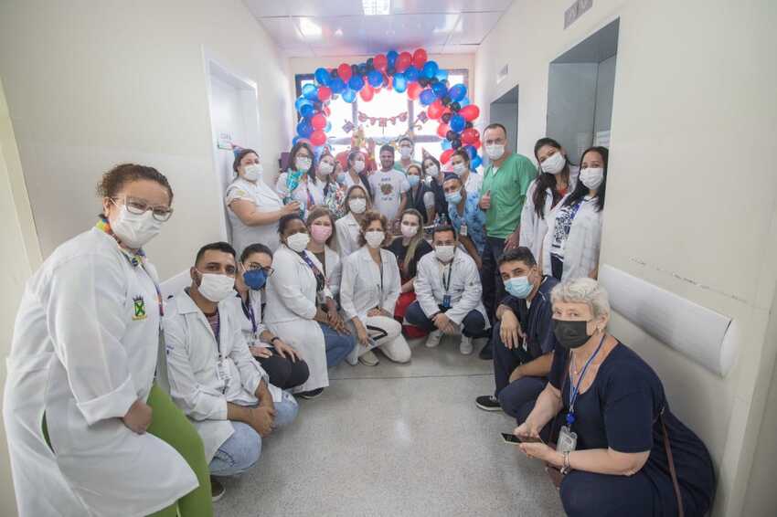 festa para paciente no CHM