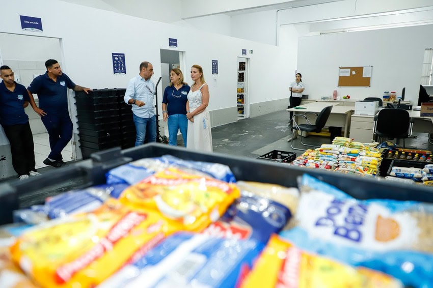 alimentos arrecadados em São Caetano