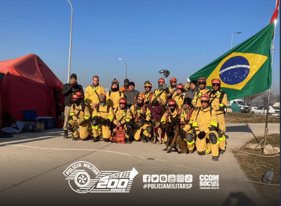 bombeiros brasileiros na Turquia