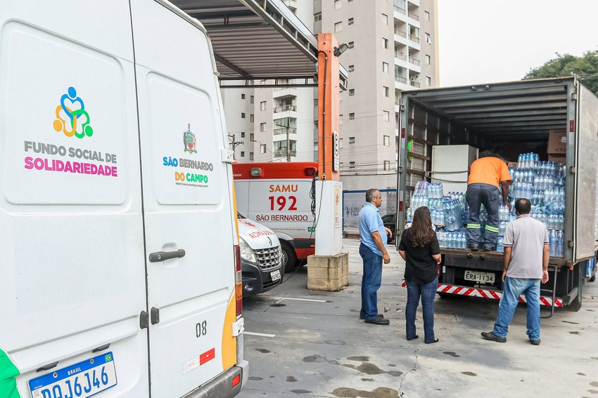 doação para desabrigados do litoral