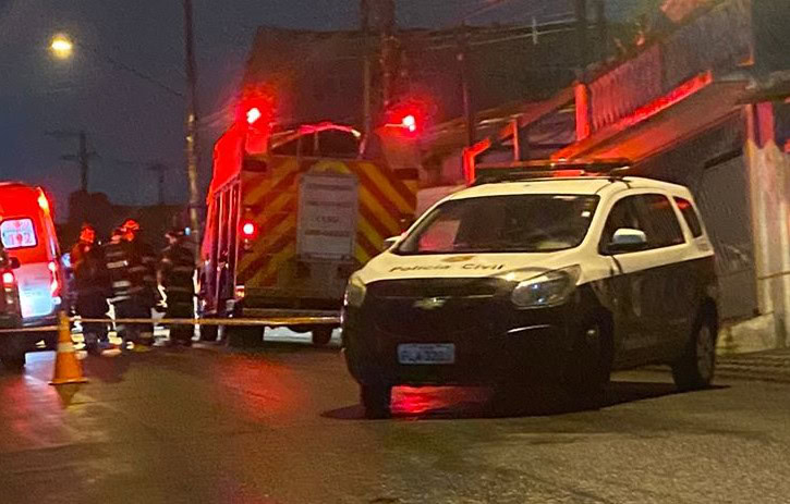 viaturas em ocorrência em Diadema