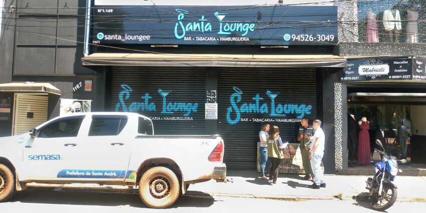 bar interditado em Santo André