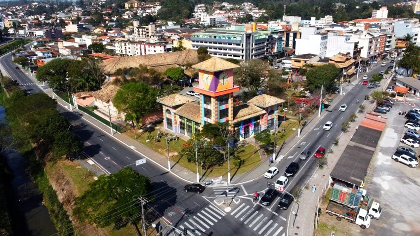 vista aérea de ribeirão pires