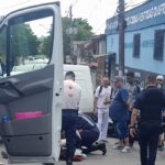 acidente de moto na rua Oscarito