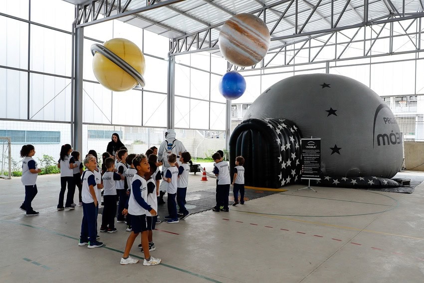 planetário móvel em São Caetano