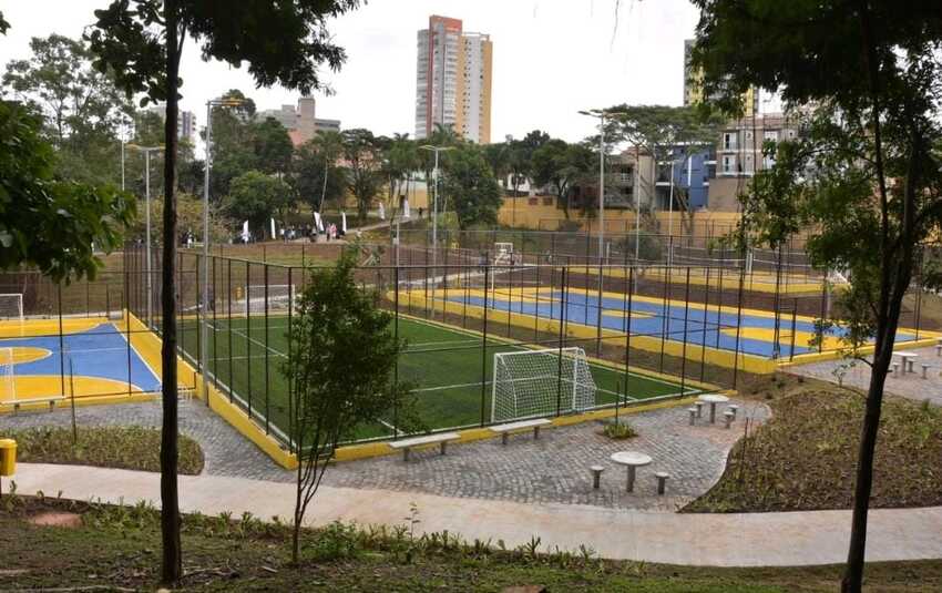 novas quadras esportivas no Parque Central