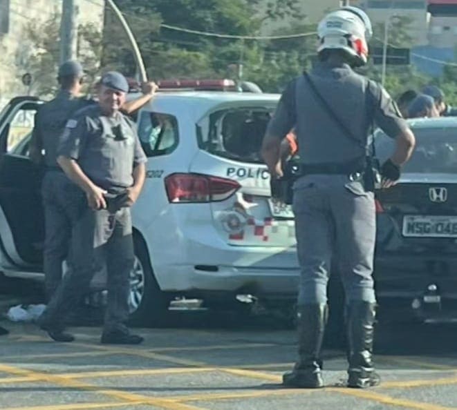 acidente com viatura em São Bernardo