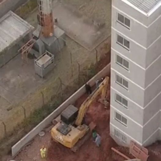 desabamento de obra em São Bernardo