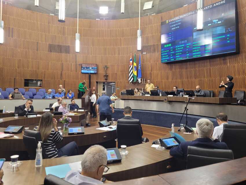 plenário da Câmara de Santo André