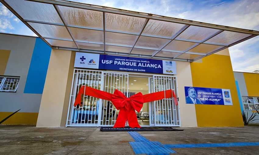 fachada da Unidade de Saúde da Família Gê Aliança