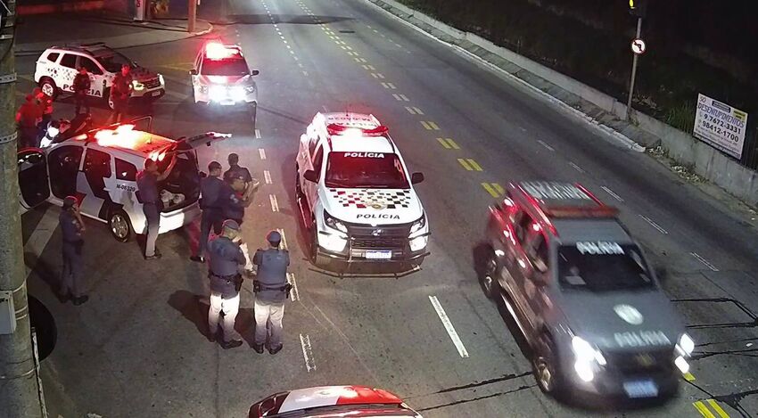 viaturas da PM e GCM em São Caetano