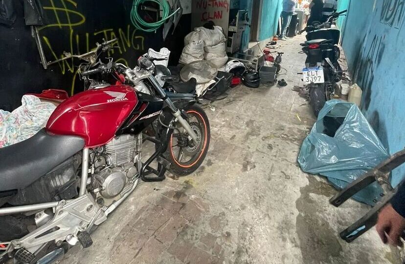 desmanche ilegal de motos