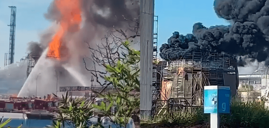 incêndio no tanque da Braskem