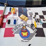 produtos apreendidos com ladrões