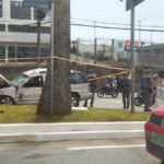 Caminhonete colidida em São Bernardo