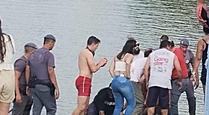 resgate de homem afogado na Billings