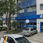 fachada da Agência Caixa da rua MMDC