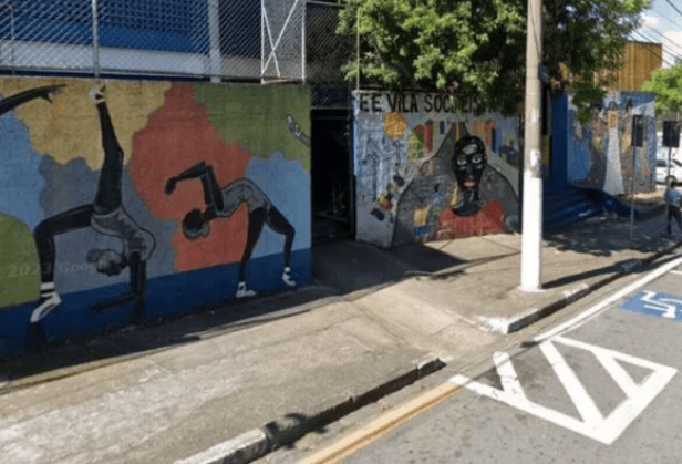fachada da escola estadual vila socialista