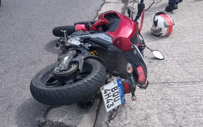 moto usada na tentativa de roubo