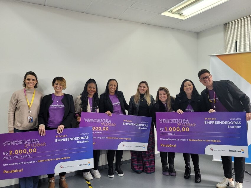 premiadas da quarta turma de empreendedoras da Braskem