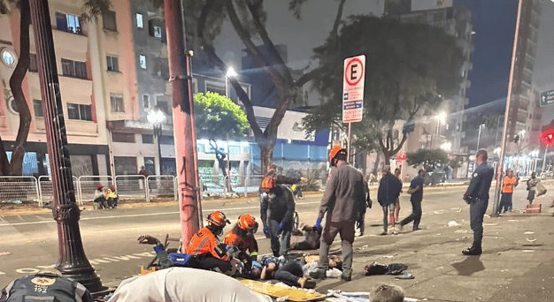 equipes do socorro na Cracolândia