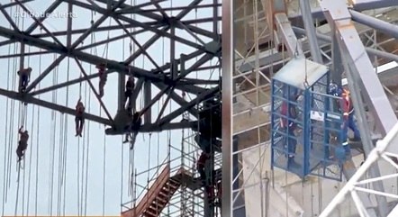 queda de estrutura em obra