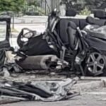carro destruído