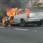 carro em chamas