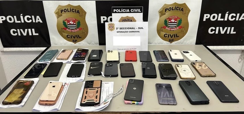 Celulares furtados