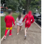 Policiais fantasiados de Chapolin Colorado