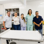 Orlando e Carla Morando em novo ambulatório do zoológico municipal