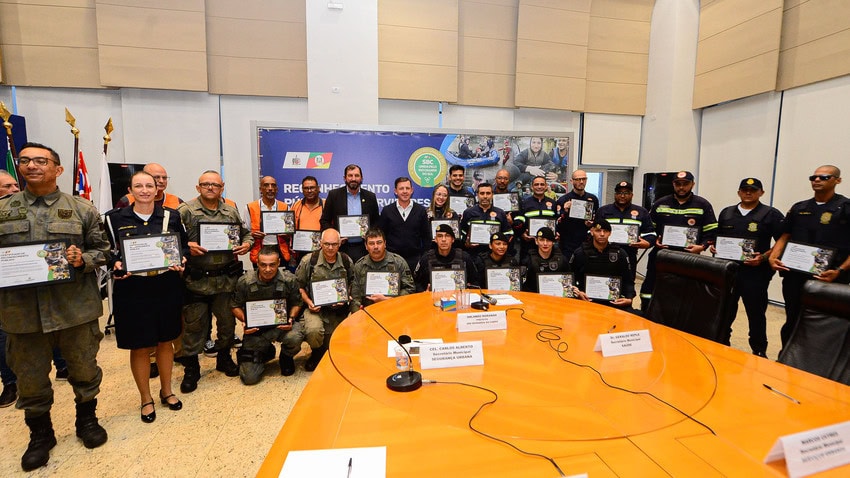 voluntários homenageados