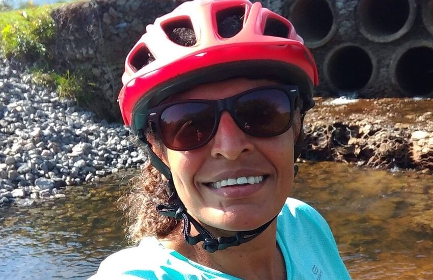 Ciclista Márcia Helena