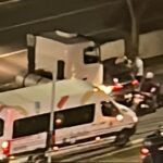 acidente entre carro e caminhão