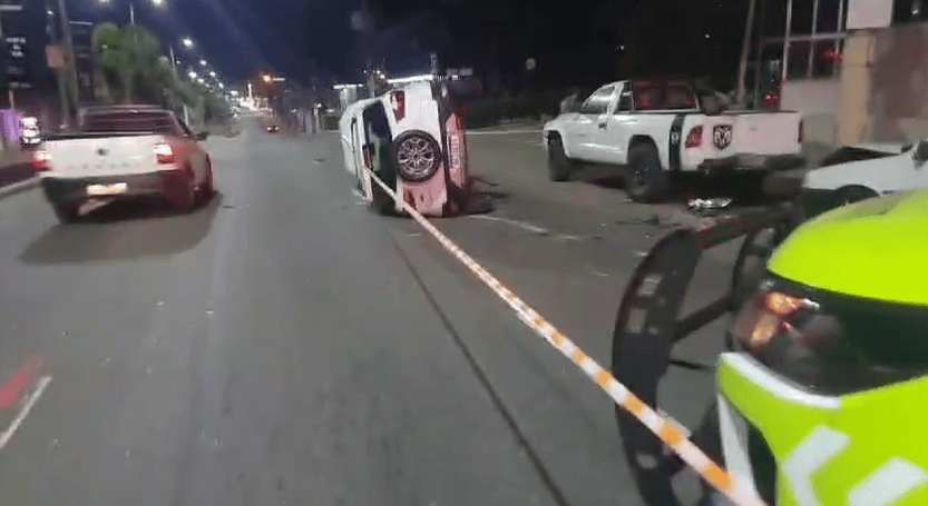 acidente de trânsito na avenida Goiás