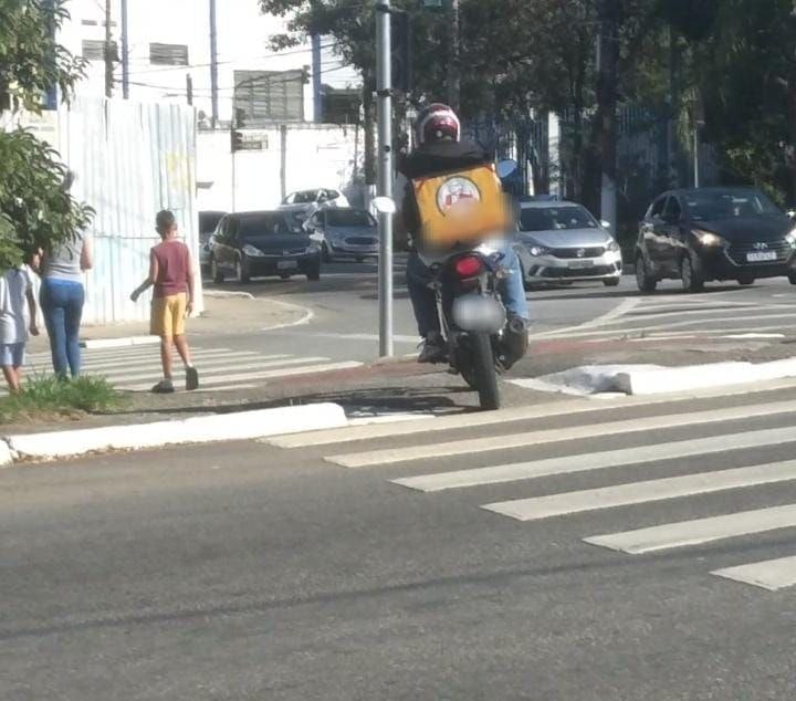 inflação de trânsito de motoboy