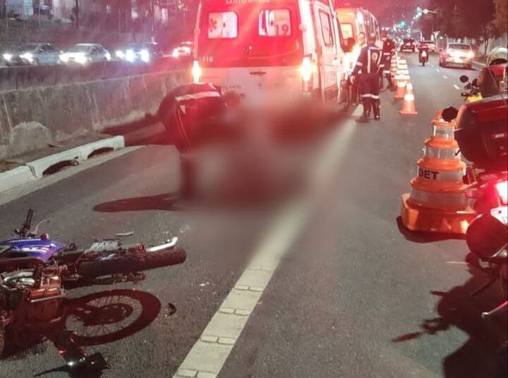 batida de ônibus, carro e moto