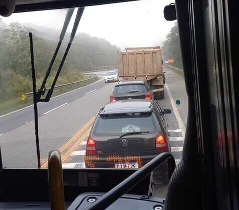 congestionamento na Índio Tibiriçá